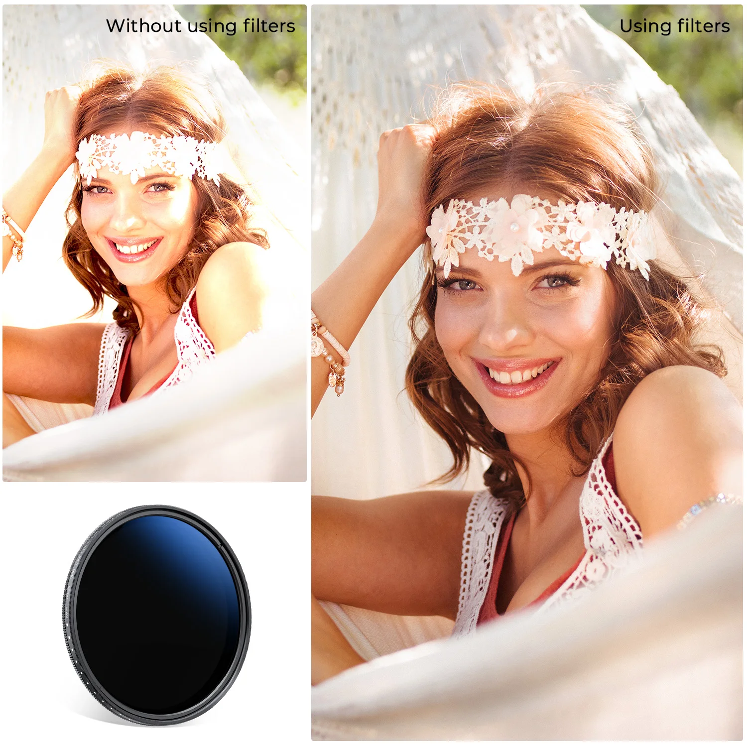 Description Picture 4 of itemK&F Concept ND2-ND2000 Filter (1-11 Stops) 3 Pcs Cleaning Cloths Variable Neutral Density for Camera Lenses Nano-K Series Filter