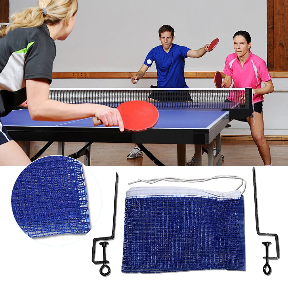 Table Tennis Net with Adjustable Rack Portable Replacement Net Practice Ping Pong Net Ping Pong Training Accessories