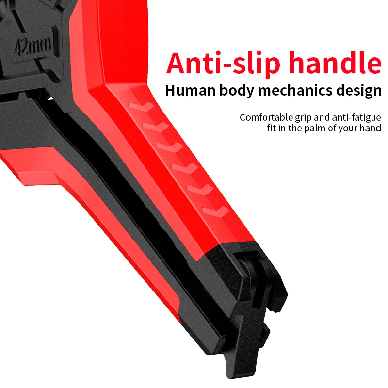 0-42mm 파이프 커터 셀프 잠금 래칫 가위 헤비 듀티 튜브 커터 PVC/PU/PP/PE 호스 전문 절단 수공구