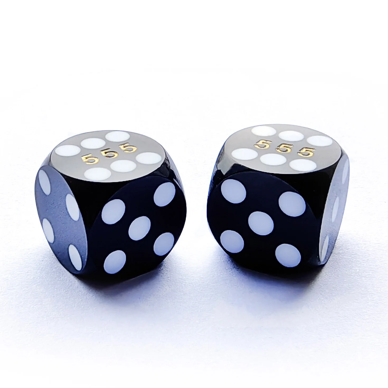 Bescon Dice Professional Precision Dice Round Corner 5/8" (16mm) with Random Serial Number, Precision Cut Dice 16MM 2pcs Set 3
