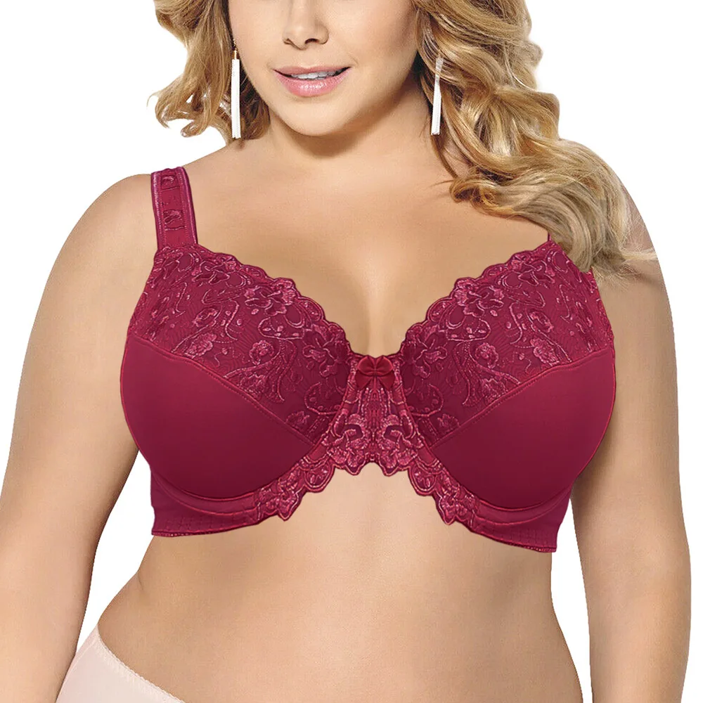 Buy FallSweet De Lace Cup Push Up Bra for Plus Size women34 36 38 40 42 44  46 48 50 Women's Large Bras Bra Cups Sky Blue Cup Size F Bands Size 100 at