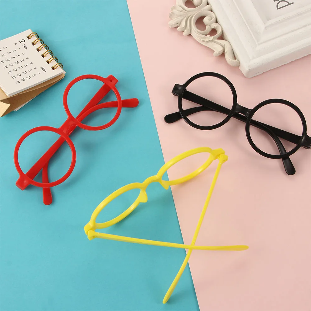 Fashion Round Glasses Frame Boys Girls Ultra Light Spectacle Frames Kids Eyewear Protection Without Glasses Lens eyeglasses frames eyeglass frames