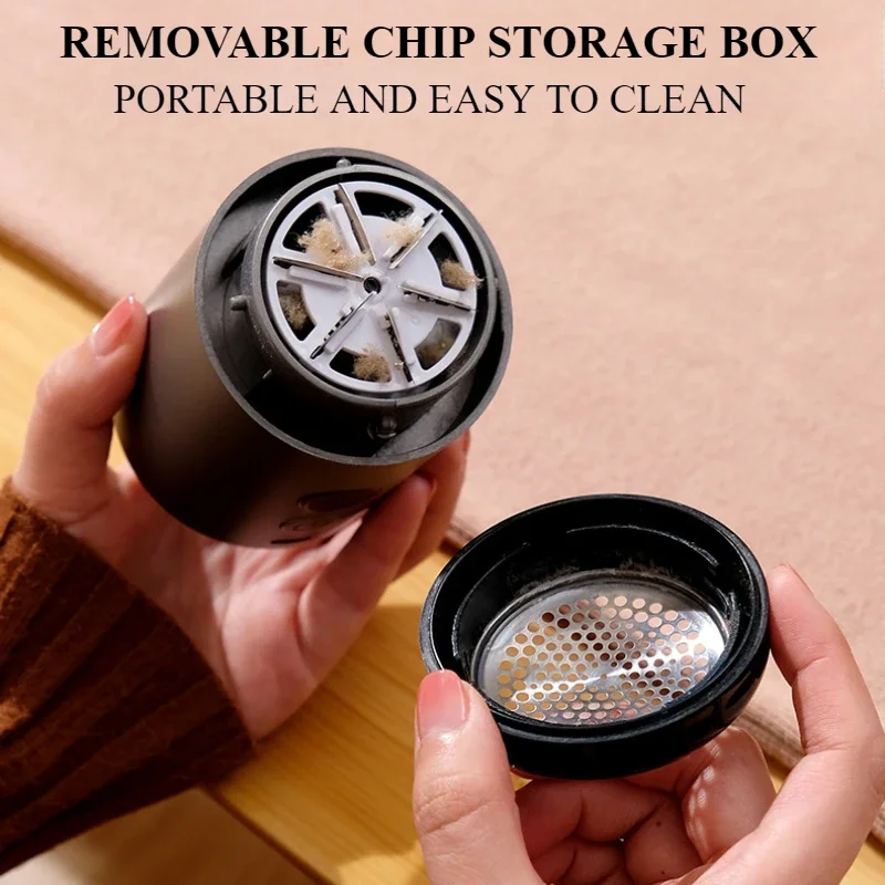 New Portable Electric Lint Remover Rechargeable Home Fluff Pellet Remover Mini Clothes Fabric Shaver HairBall Trimmer for Travel 4