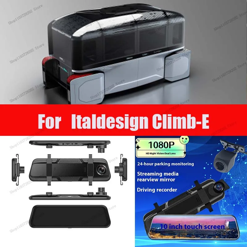 

For Climb-E 4K WIFI GPS Car Dvr Mirror Dash CamDual Lens Dashcam Drive Recorder Stream RearView Mirror IPS Screen Camera