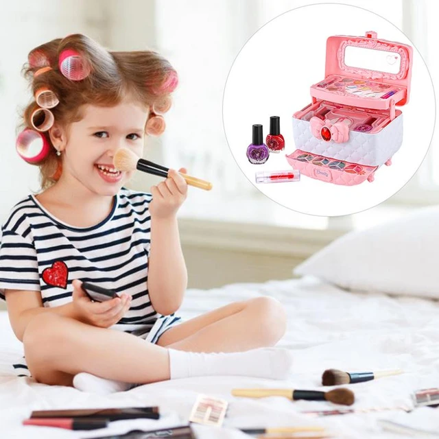 Toddler Makeup Kit DIY Washable Make Up For Kids Little Girl Toys Kids  Pretend Play Makeup Set DIY For Birthday Christmas - AliExpress