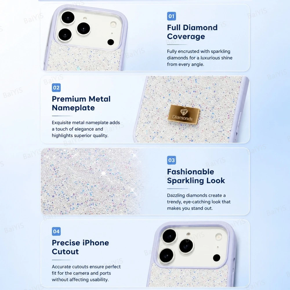 Luxury INS Dazzling Full Covered Zircon Bling Colorful Phone Case - Premium Back Shell