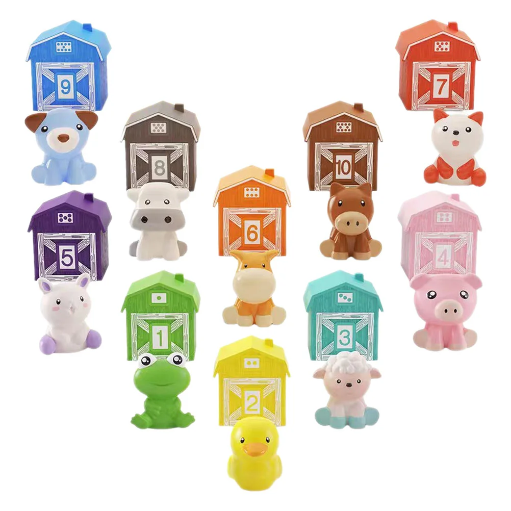 

10pcs Farm Animal Finger Puppets Animal Learning Toys Counting Toys Toys