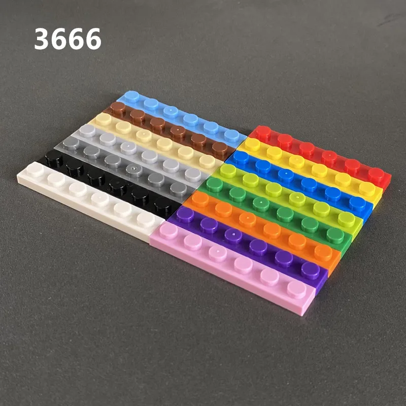 Diy Building Blocks 50pcs 1x6 Plate