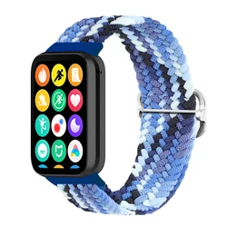 Nylon Braided Strap - Premium Smartwatch Replacement Bracelet Accessory - Mi Band 8 Pro (Colorful blue)