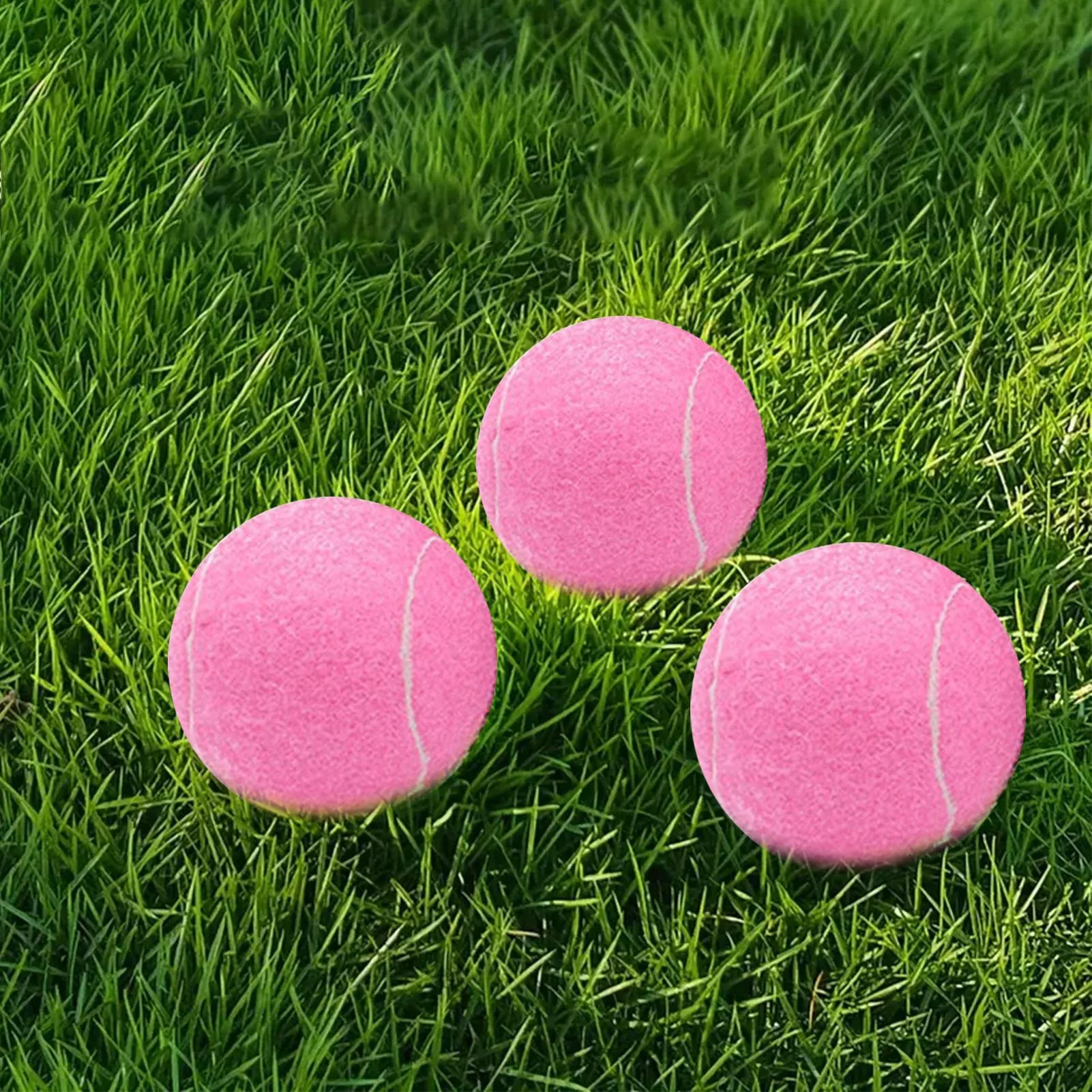 12pcs Tennis Balls with Mesh Carry Bag High Elasticity Professional Tennis Training Game Ball Outdoor Dogs Chase Training Toys