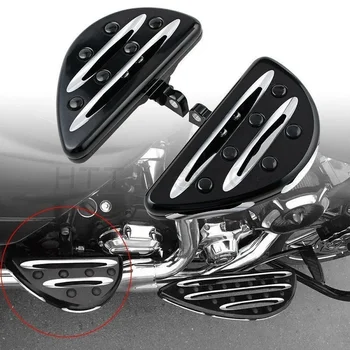 Aftermarket Free Shipping Motorcycle Parts Rear Passenger Stretched Floor Boards for Harley Davidson Touring Ultra Limited BLACK