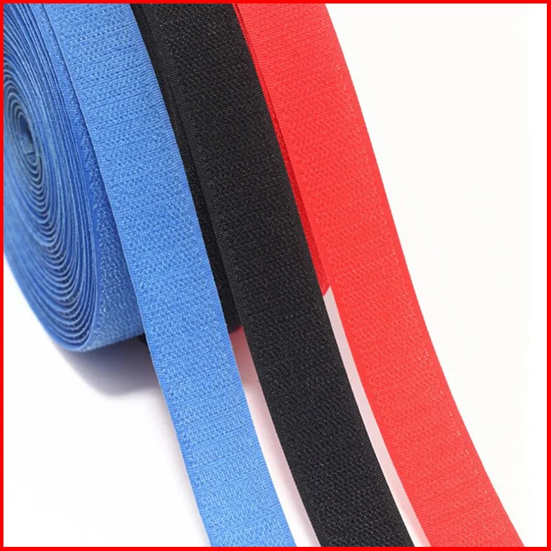 5Meter/Pair Colorful Velcros Non-adhesive Hook and Loop Fastener Tape Magic Nylon Strap DIY Sewing Craft
