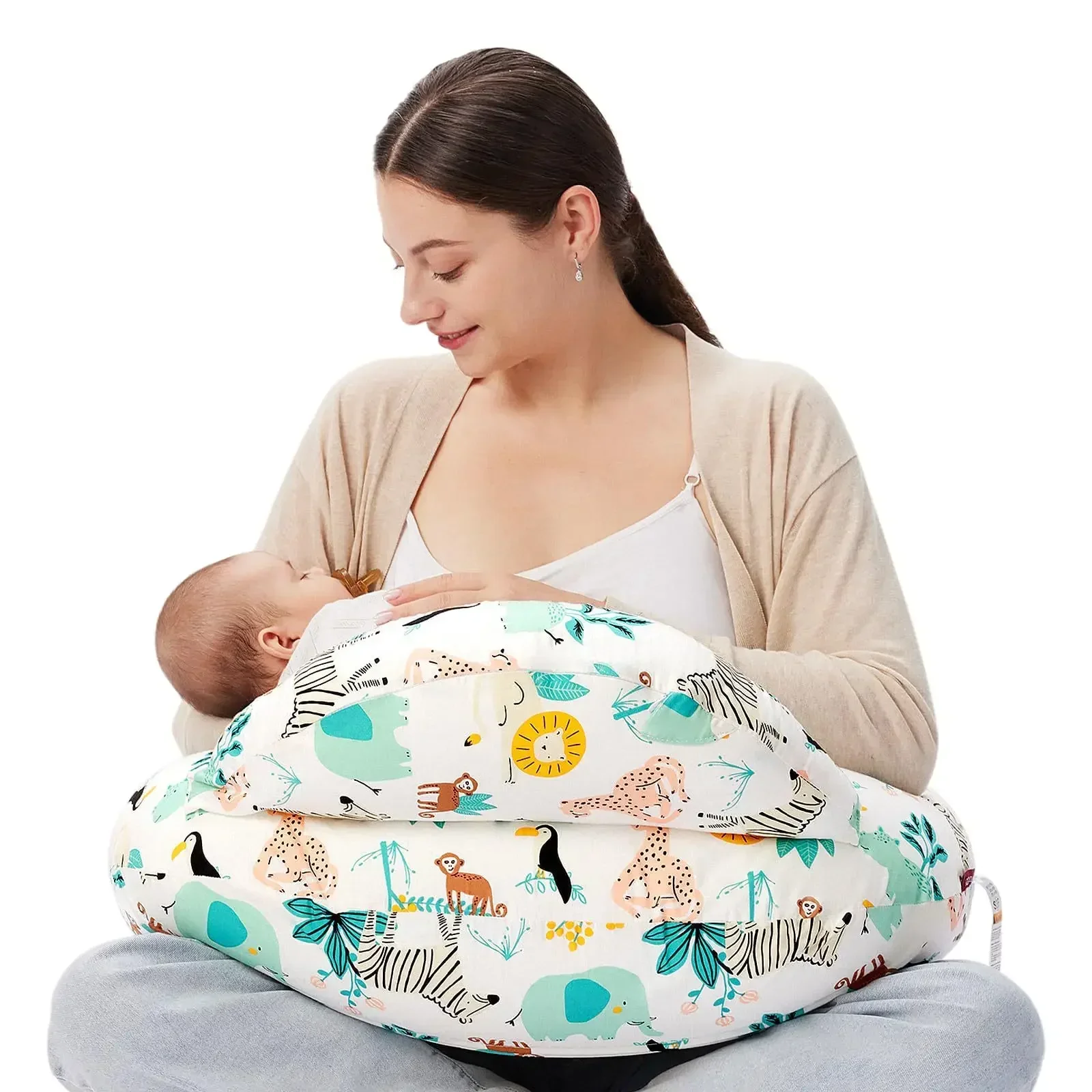 Baby Feeding Pillow Detachable Maternity Pillow Nursing Breastfeeding Bottle Feed Baby Support With Removable Cotton