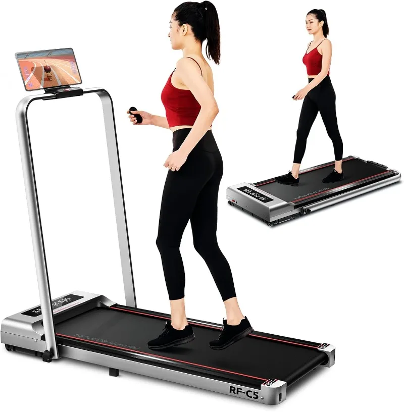 Foldable Treadmill 300 lb Capacity Walking Pad 2.5HP Treadmill Under Desk Portable for Home and Office