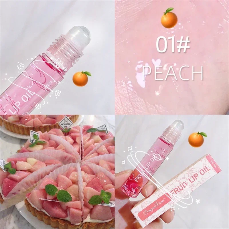 Fresh Fruit Roll-on Lip Balm Lip Makeup Primer Moisturizing Clear Transparent Lipoil Long Lasting Hydrating Lip Gloss Cosmetics 6
