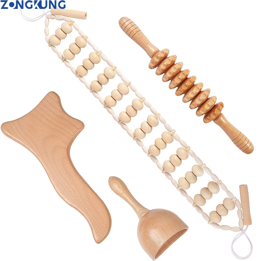 

Maderoterapia Kit Wood Therapy Massage Tools for Lymphatic Drainage,Muscle Release,Anti-Cellulite,Body Sculpting and Contouring