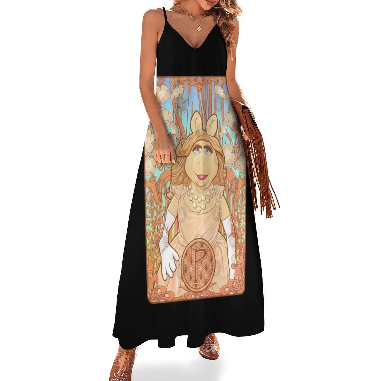 

La Miss Piggy Sleeveless Dress sensual sexy dress for women summer clothes