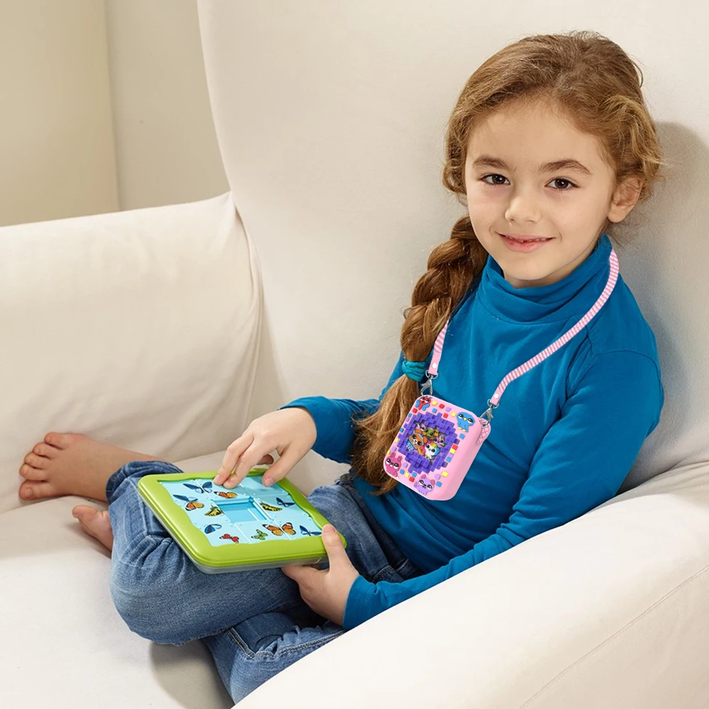 3D Animal Print Silicone Case Protective Cover Shockproof Protective Skin Sleeve Washable for Bitzee Interactive  Digital Pet