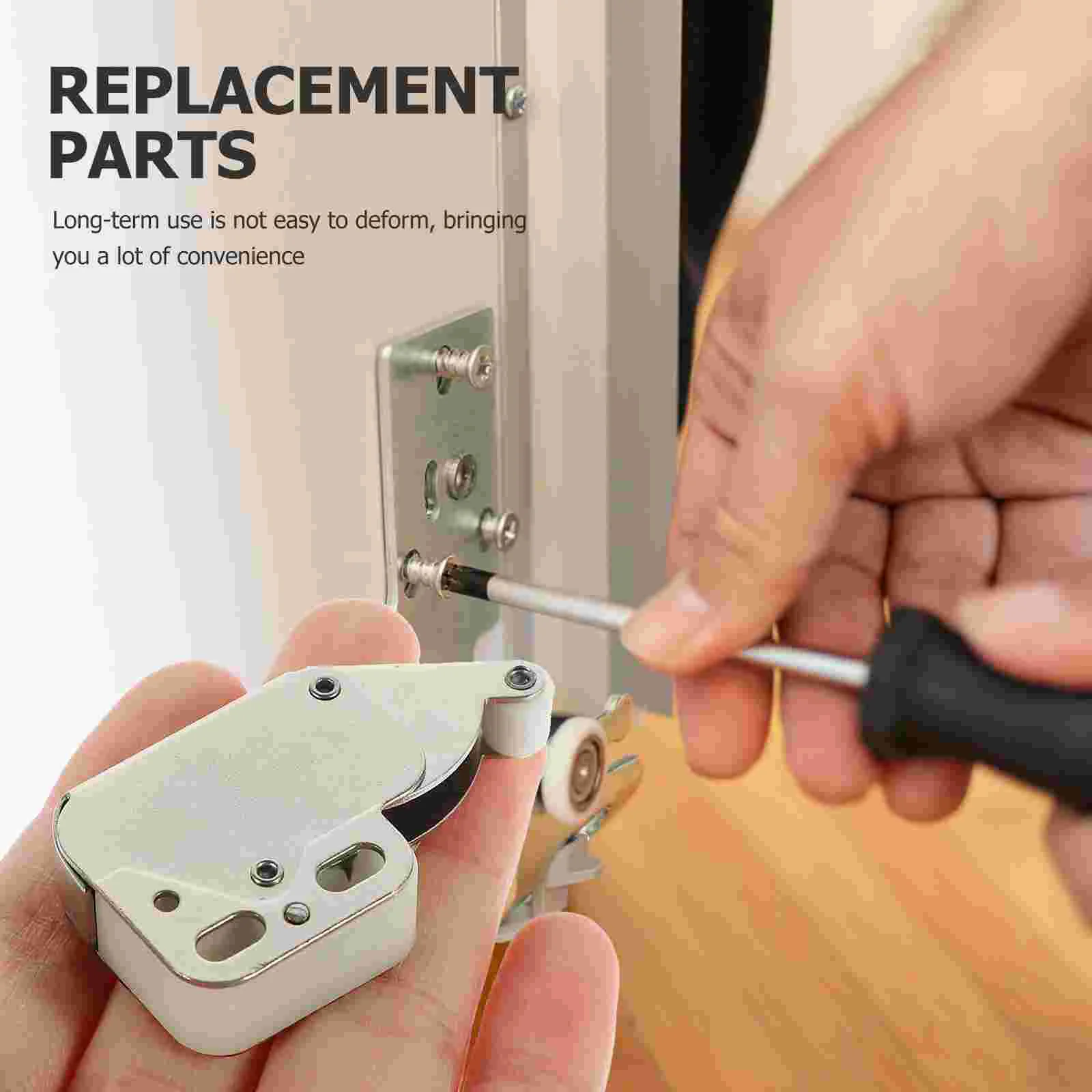 8 Pcs Elephant Trunk Lock Door Latch Cupboard Locks for inside Cabinet Push to Cold Rolled Steel Hidden Hardwares cabinet door latch