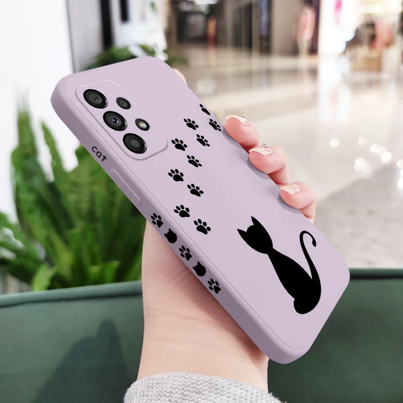 Cat Footprints Phone Case with Cute and Durable Design