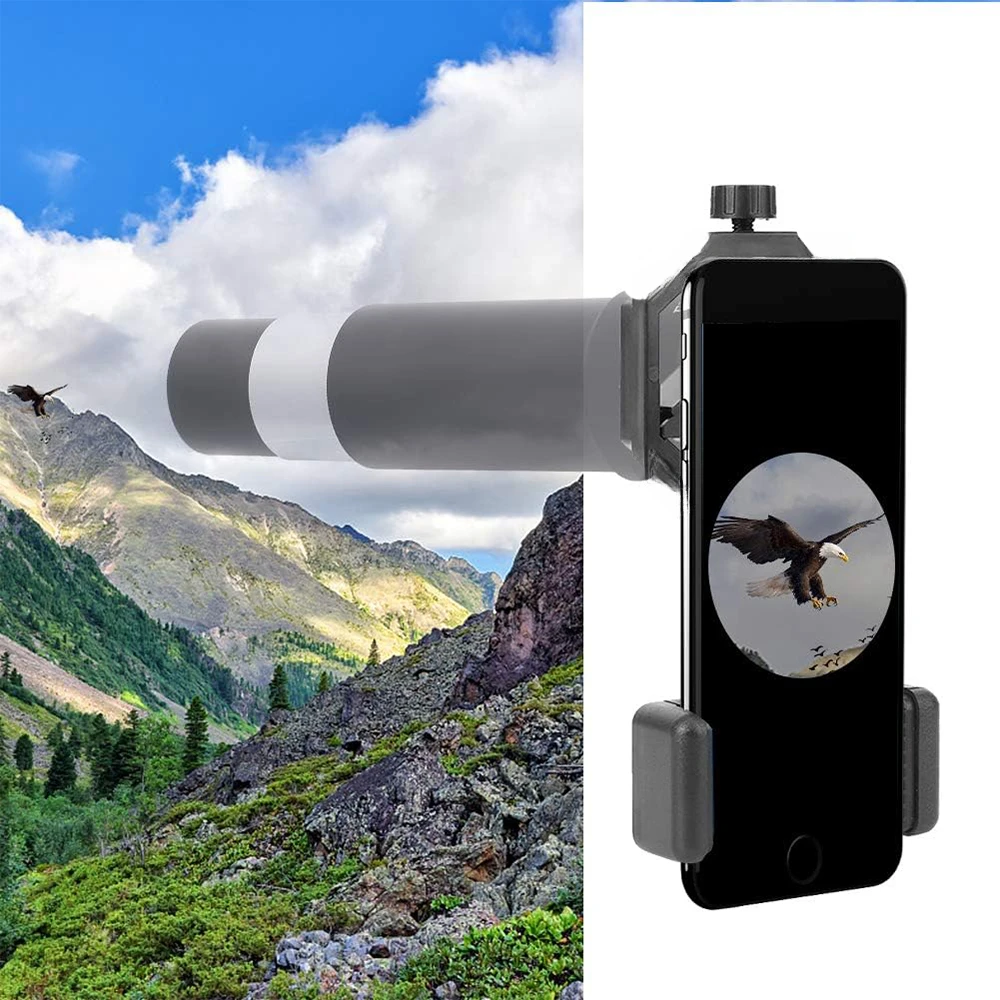 Universal Cell Phone Adapter Clip Mount for Binocular Monocular Spotting Scope Telescope Phone Holder Support Eyepiece