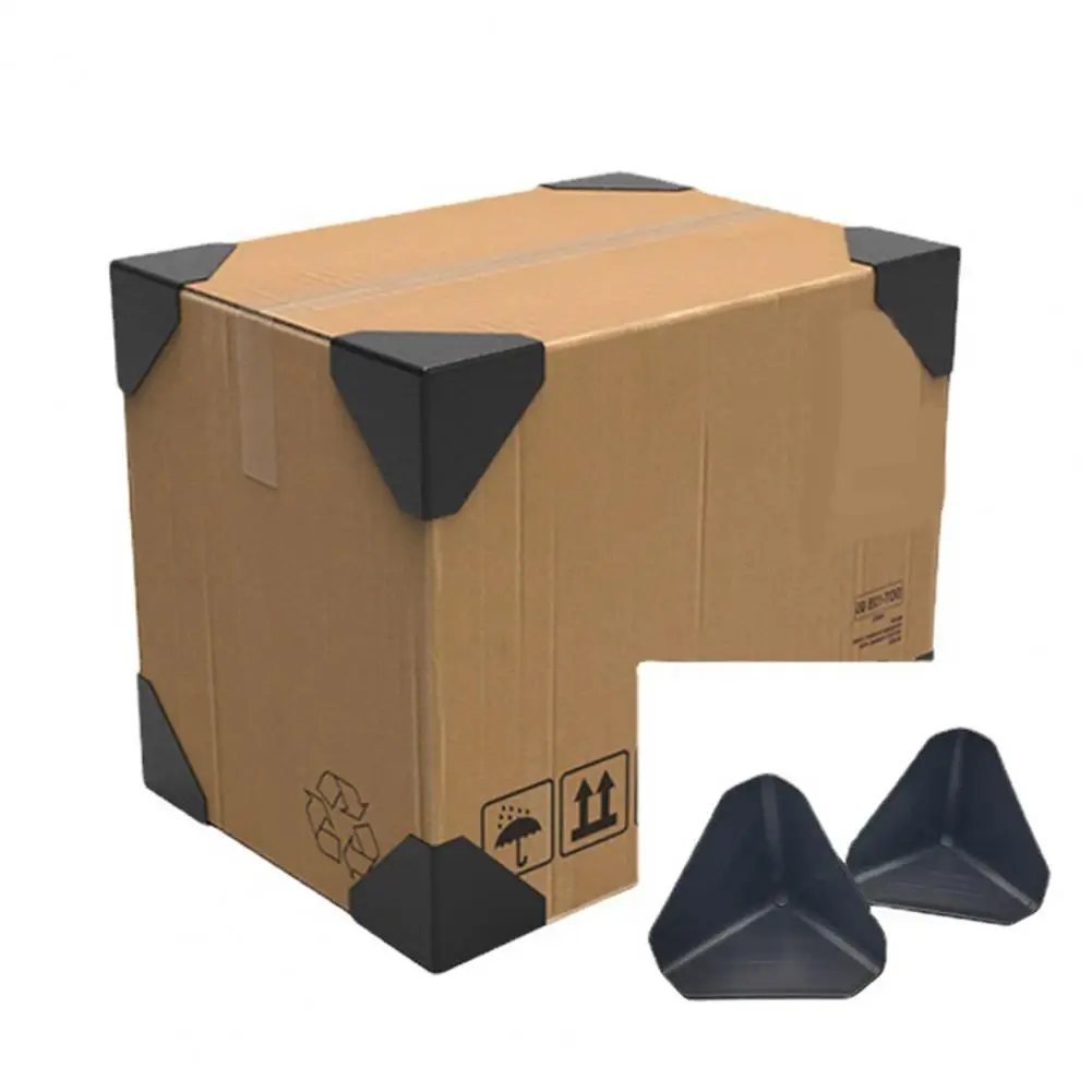 

200 Pcs Corner Covers Triangular Three Sided Anti-collision Plastic Packing Shipping Parcel Courier Box Edge Guards House Moving