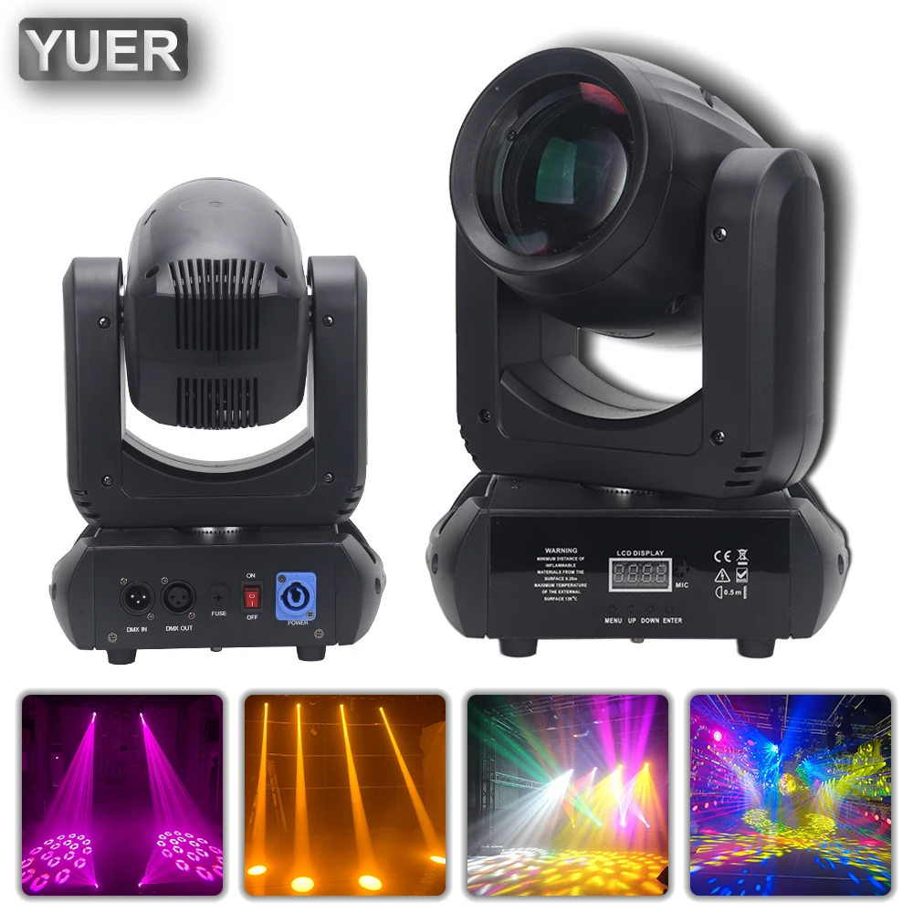 Yuer Mini Led Moving Head Light 150W Beam + Spot + 18 Prismi Rotanti Dj Dmx Stage Light Effect Light Disco Dj Bar Festa Di Nozze