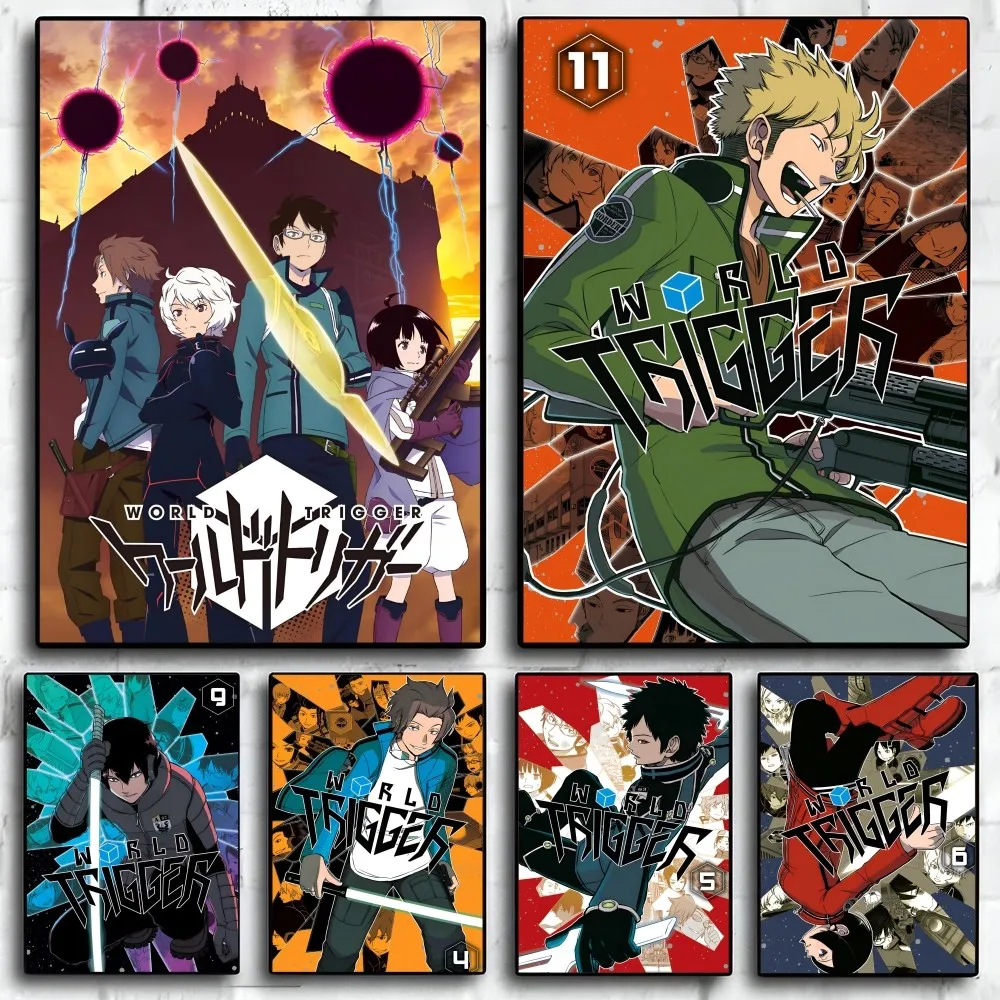 1PC World Trigger Anime Poster Self-adhesive Art Waterproof Paper ...