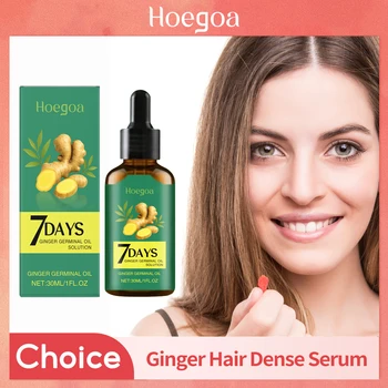 Ginger Hair Growth Essence Hair Loss Prevention Repair Damaged Hair Oil Control Nourish Scalp Hair Follicles Hair Regrowth Care