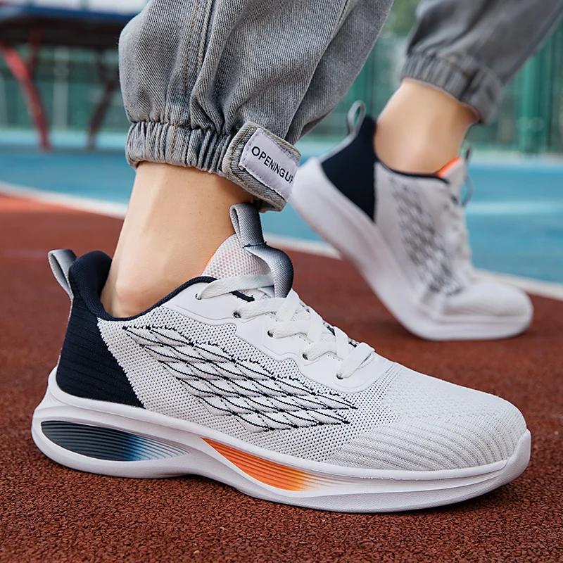 Men Tennis Shoes Breathable Top Mesh Male Sport Shoes Boys Fashion Footwear Sneakers Outdoor Flats Tenis Hombre