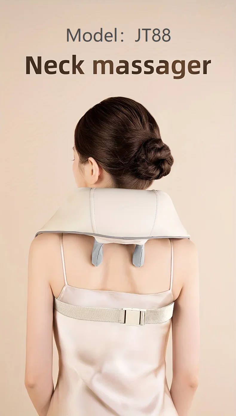 Massaggiatore shiatsu cordless per collo e spalle con calore 4d_voghion.com