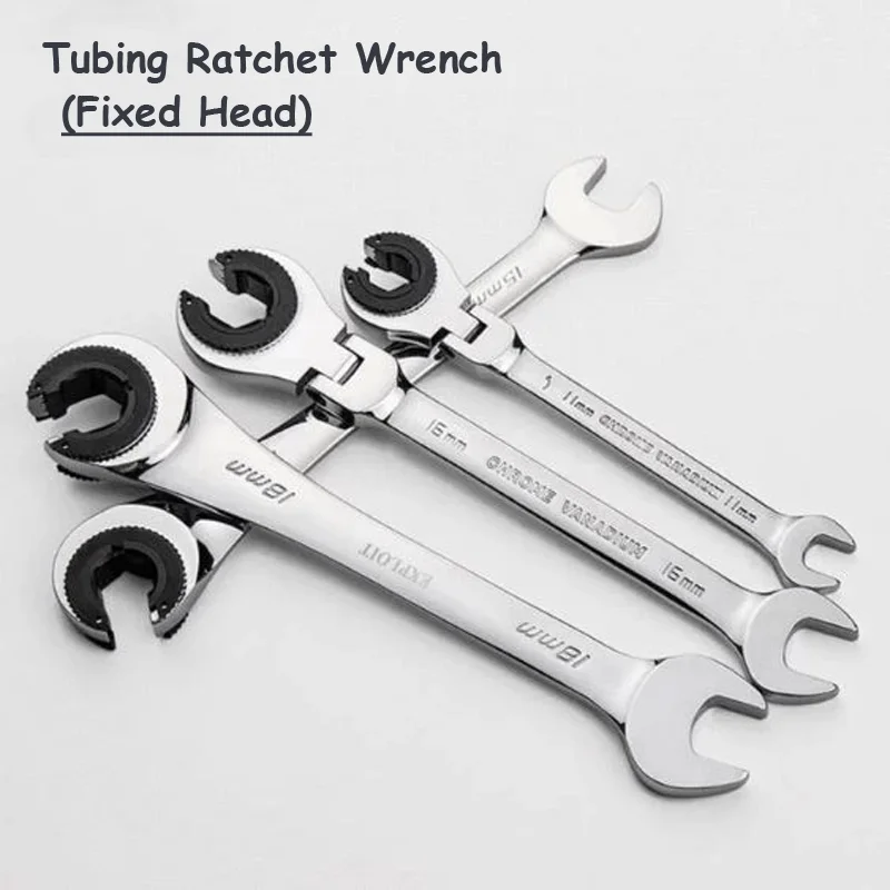 

Tubing Ratchet Wrench Ratchet Quick Wrench High-grade Automatic Industrial-grade Opening Plum 72 Gear Fast Multi-size Household