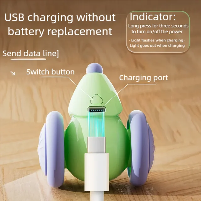 Interactive Cat Toy Electric Mouse Car Automatic Teaser Kitten Rechargeable Obstacle Avoidance Cat Car Toy for Indoor Smart Cats 5