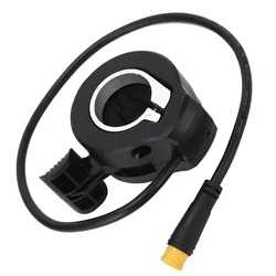 Waterproof Electric Bike Thumb Throttle Speed Controller Accessory (Black)