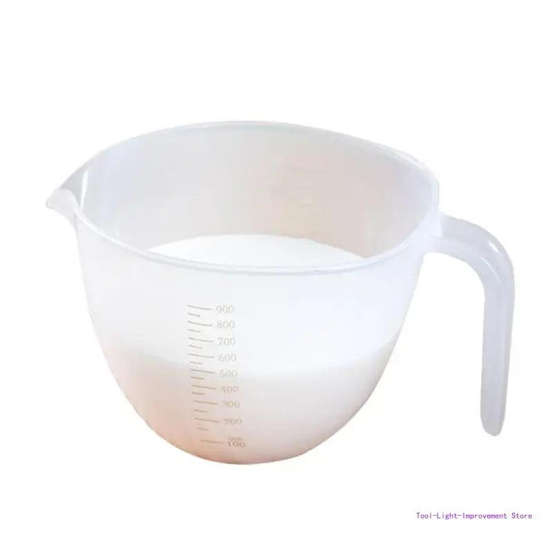 PLASTIC MEASURING BOWL WITH HANDLE