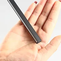 แถบไฟ LED ใต้ไฟตู้ขนาด6x9มม. DC12V ไฟแบบฝังอลูมิเนียมปลอกซิลิโคนแบบฝังในตัวชั้นวางของแสงไฟที่ซ่อนอยู่ 2