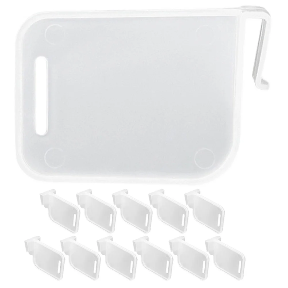 

12pcs Fridge Partitions Refrigerator Side Door Dividers Fridge Door Shelf Bin Clips