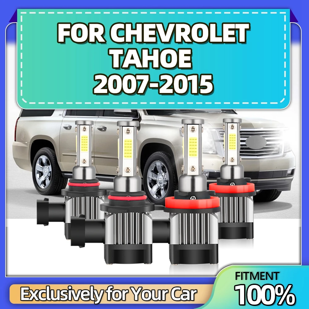 

Canbus LED Headlight High Low Beam 9005 H11 300% Brightness CSP Lamps Kit White 25000LM 6500K IP68 For Chevrolet TAHOE 2007-2015