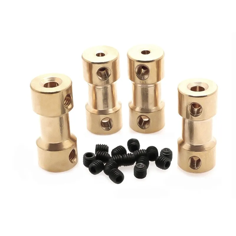 2/2.3/3/3.17/4/5/6Mm Motor Shaft Koppeling Koppeling Connector Mouwen Adapter Messing Transmissie Joint Voor Rc boot Auto Vliegtuig