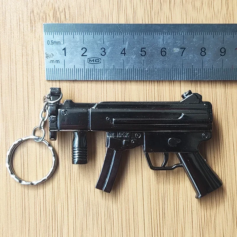 Mini Gun Shaped Dual Flame Lighter Metal Refillable Butane Gas Open Flame Lighter