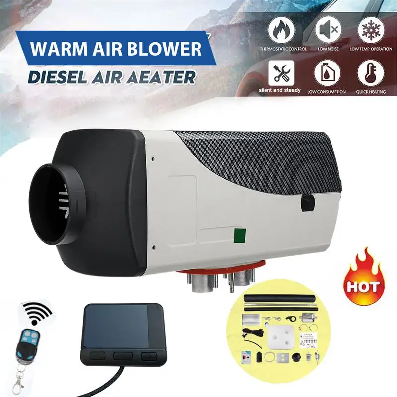 12V/24V 8KW Car Parking Diesel Air Heater 9L Tank Diesel Parking Heaters  With Lcd Monitor For Boats Bus RV Auxiliary Heater - AliExpress
