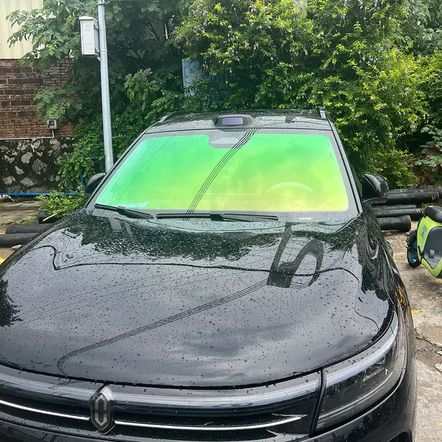 Green  Chameleon car front Window Film 76%VLT Glass Tinting Vinyl UV Protector Heat Control Solar Foils Sun Block Stickers Home 1