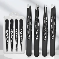 4Pcs High-quality Professional Tweezers Set - Perfect For Eyebrow Hair Removal, Splinter & Ingrown Hair Removal & For Men & Wome 1