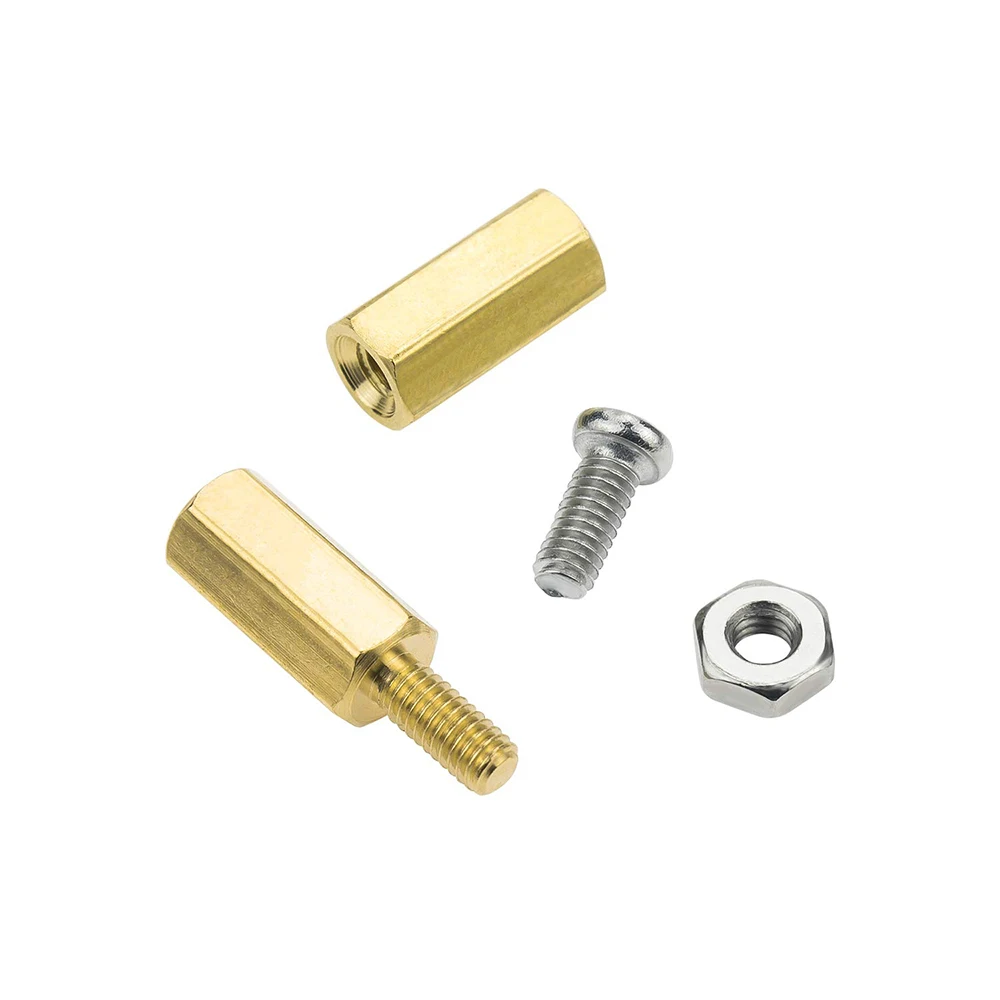M2.5 Male Female Hex Brass Spacer Standoff Screw Nut Assortment Kit (180Pcs)