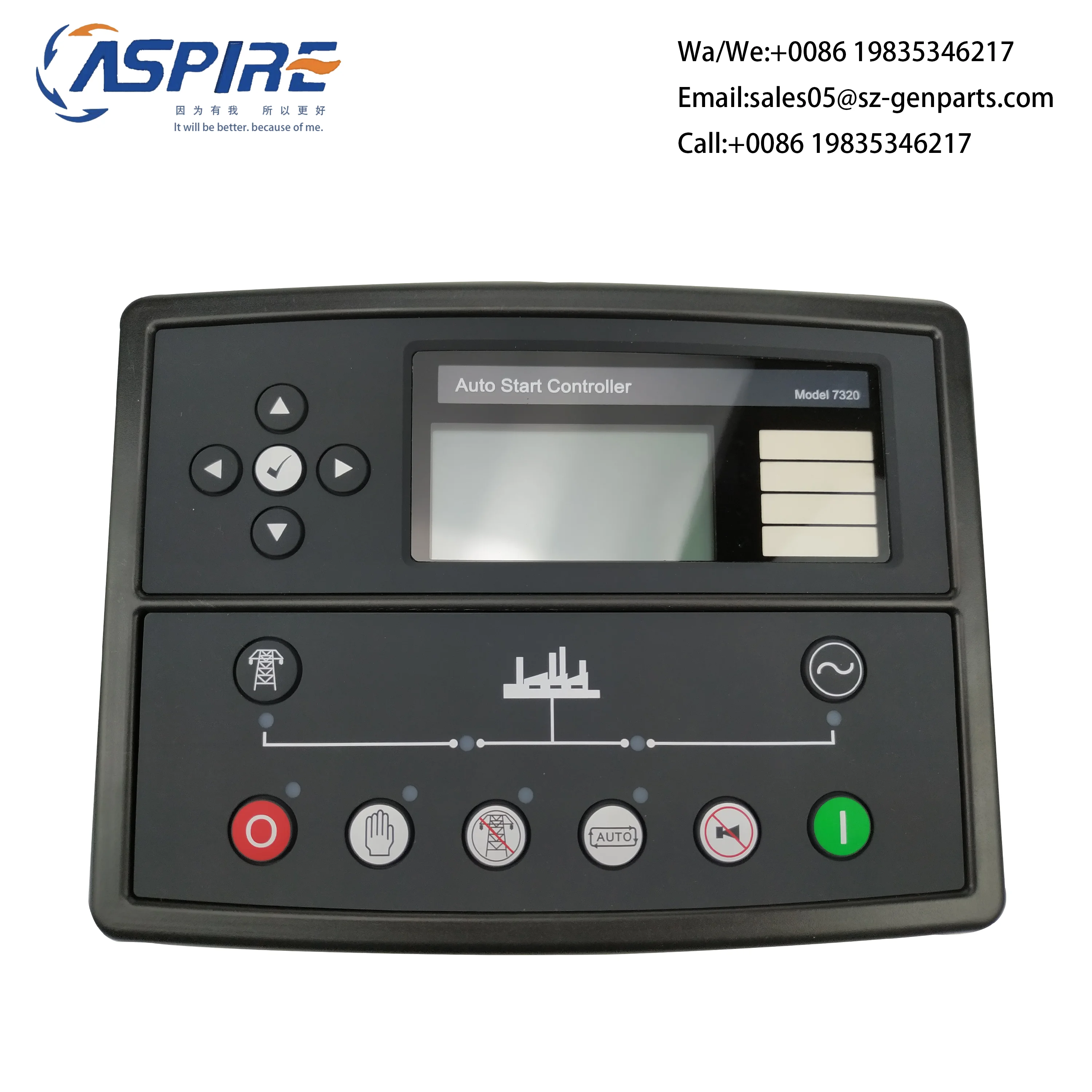 

Alternative DSE7320 auto generator controller DSE 7320 ATS panel electric automatic remote lcd display diesel genset part