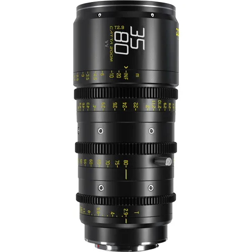 카타 에이스 FF DZOFilm 18-35mm 35-80mm 70-135mm T2.9-T22 시네마 카메라 렌즈 (PL/EF 블랙) '베이어닛, 키트'