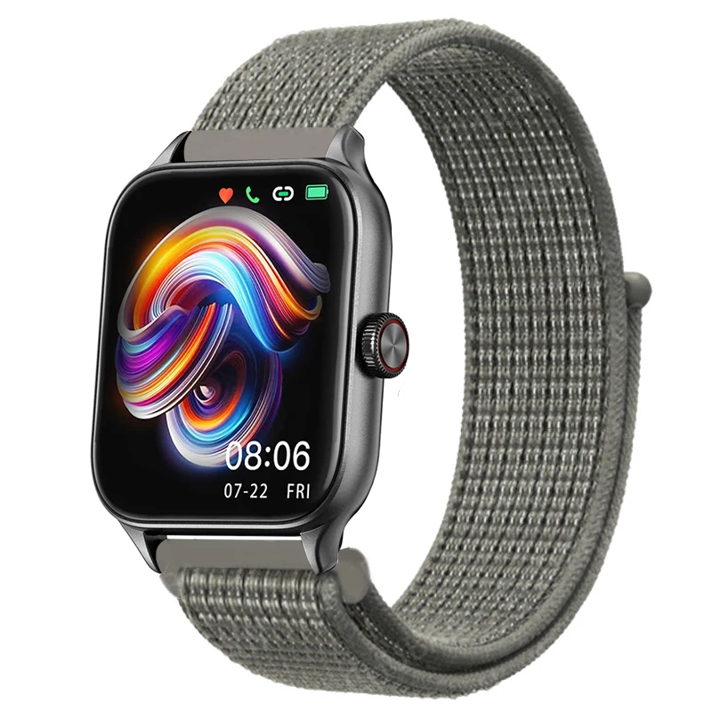 Sport Nylon Loop Bracelet Strap, 22mm or 20mm, Compatible with Popular Smartwatches
