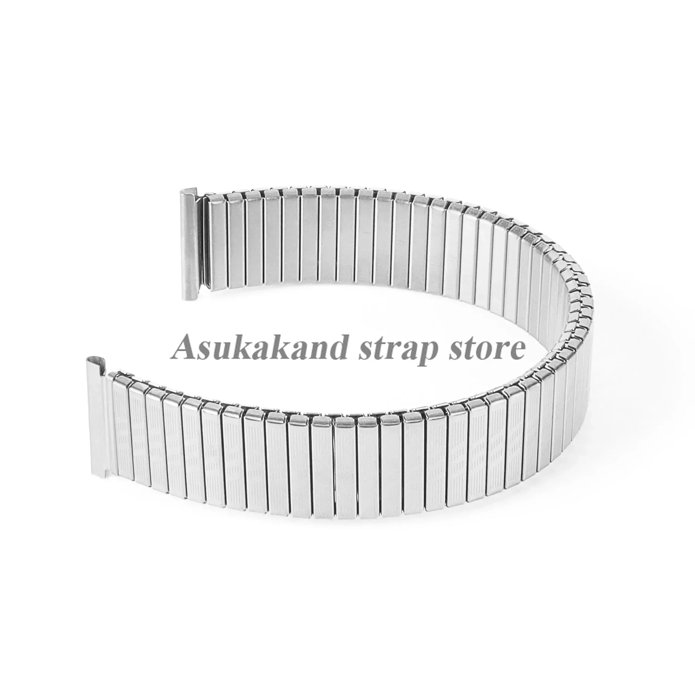 Stainless Steel Elastic Adjustable Watch Strap Replacement Bracelet