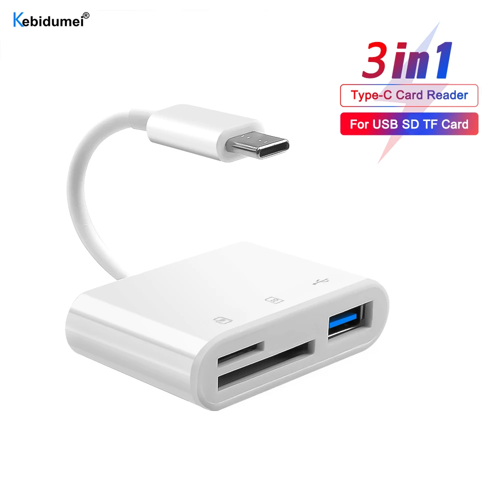 

Type C Card Reader SD TF Memory Card Reader USB C OTG Adapter High Speed Data transmitter for Macbook Huawei Samsung Xiaomi