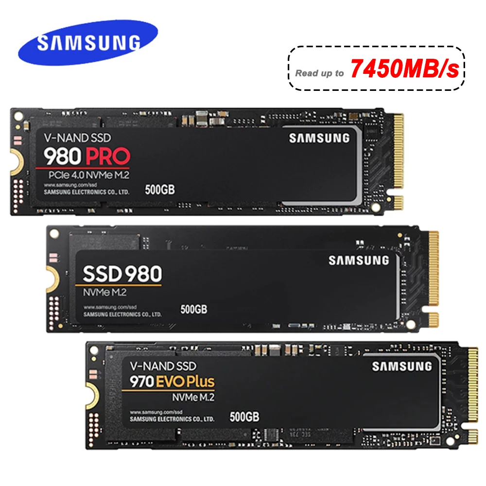 Behandling dø hjørne Samsung Ssd M2 Nvme 500gb 970 Evo Plus 250gb Internal Solid State Drive 1tb  Hdd Hard Disk 980 Pro M.2 2tb For Laptop Computer - Solid State Drives -  AliExpress